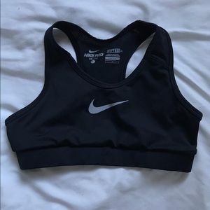 Nike Pro Black Dri-Fit Fitted Sports Bra
